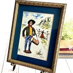 J. Suain Santon de Provence: le Provence Lithograph Art Print Vintage France